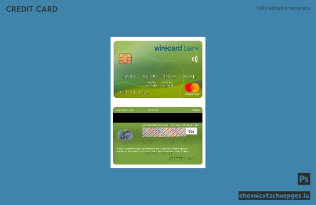 Deutschland Aschheim Wirecard Bank Mastercard Beispielvorschau
